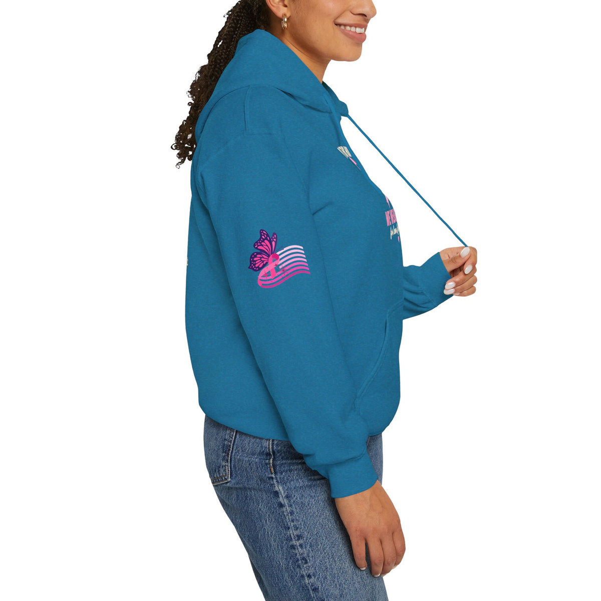 In This House We Wear Pink Hoodie | Breast Cancer Awareness, Faith & Hope