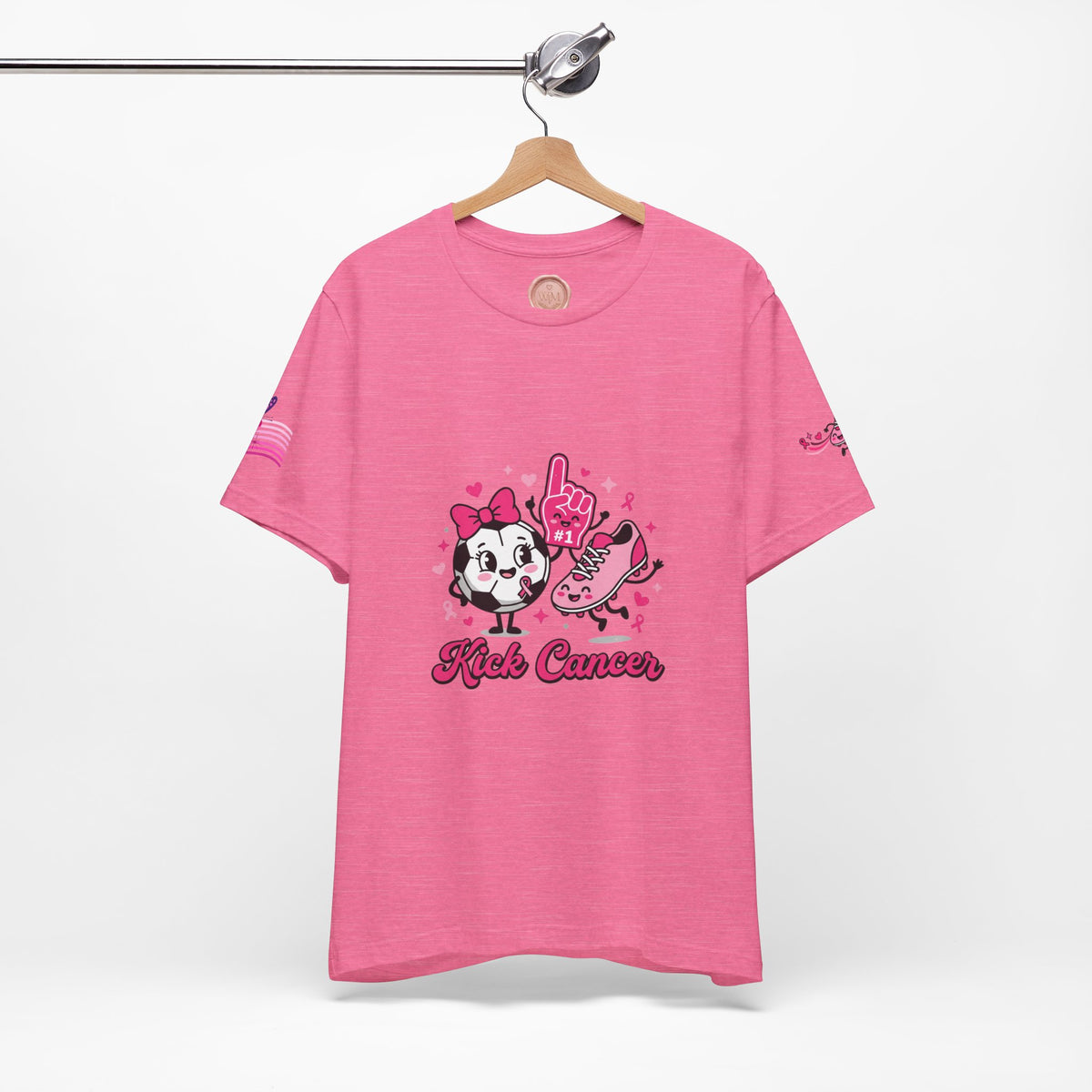 Kick Cancer Pink Ribbon Tee | Breast Cancer Awareness Shirt