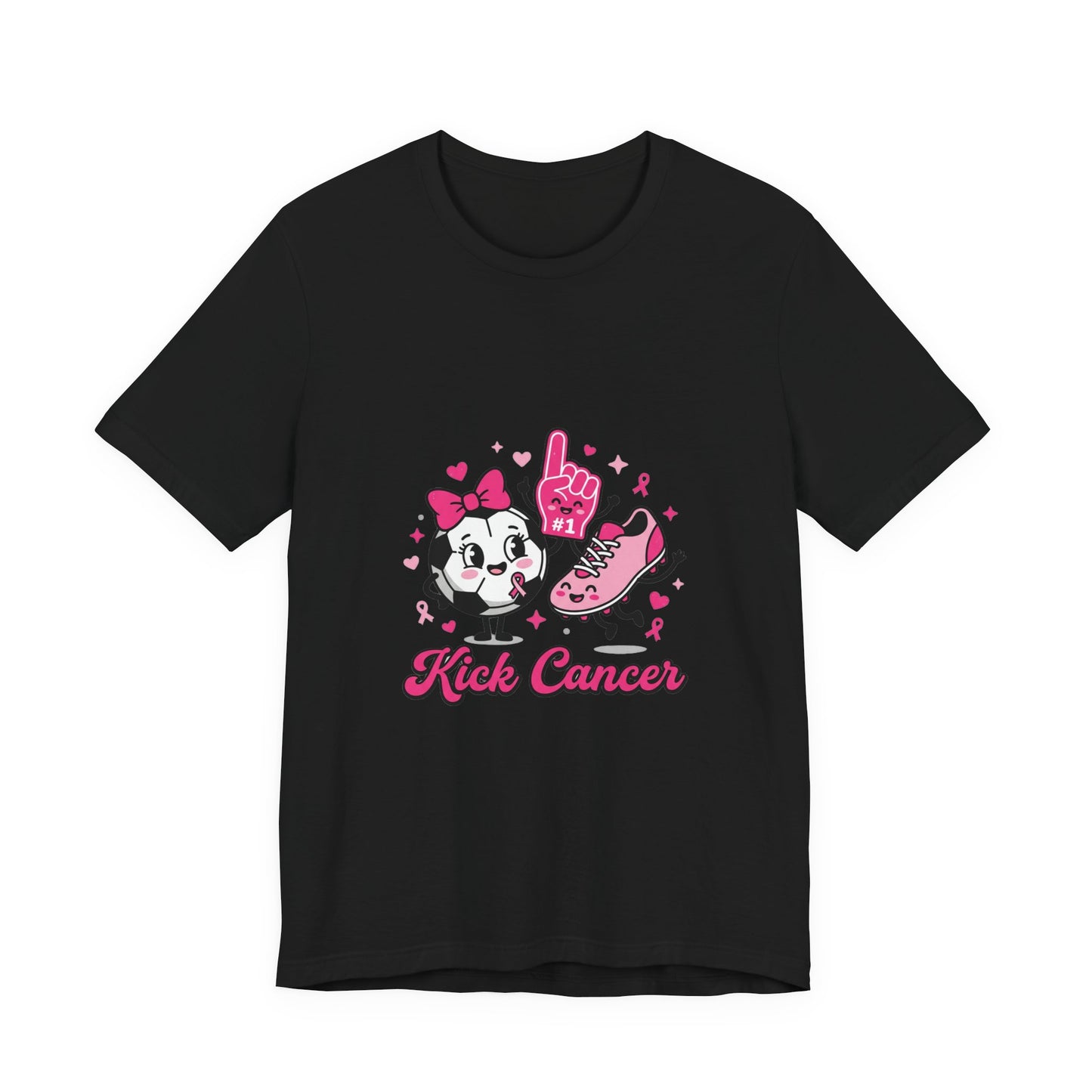 Kick Cancer Panda Ribbon Tee | Breast Cancer Awareness, Pink Ribbon