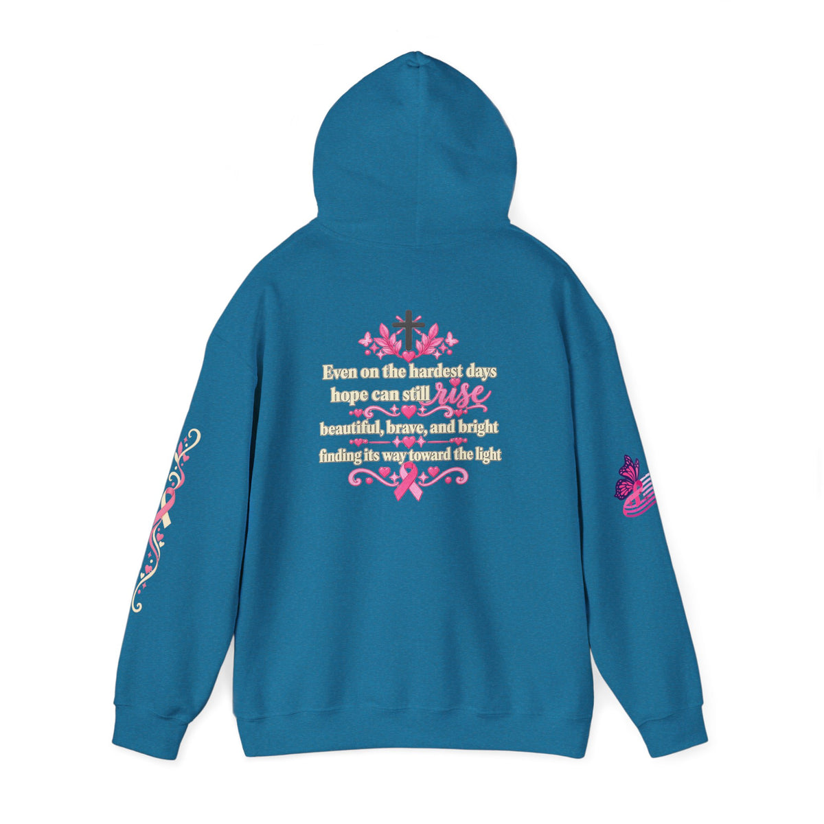 In This House We Wear Pink Hoodie | Breast Cancer Awareness, Faith & Hope