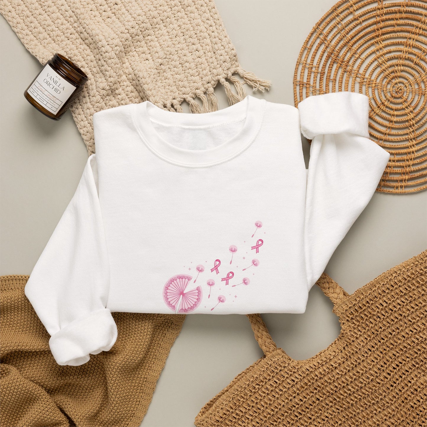 Let Hope Fly ribbon sweatshirt | Breast Cancer Awareness, Pink Ribbon