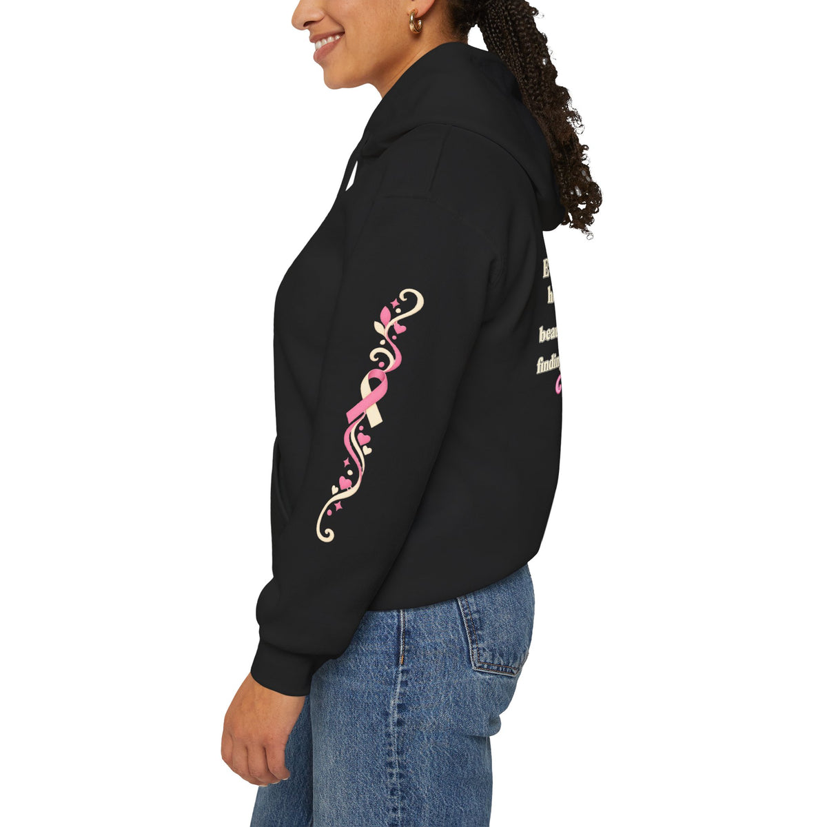 In This House We Wear Pink Hoodie | Breast Cancer Awareness, Faith & Hope