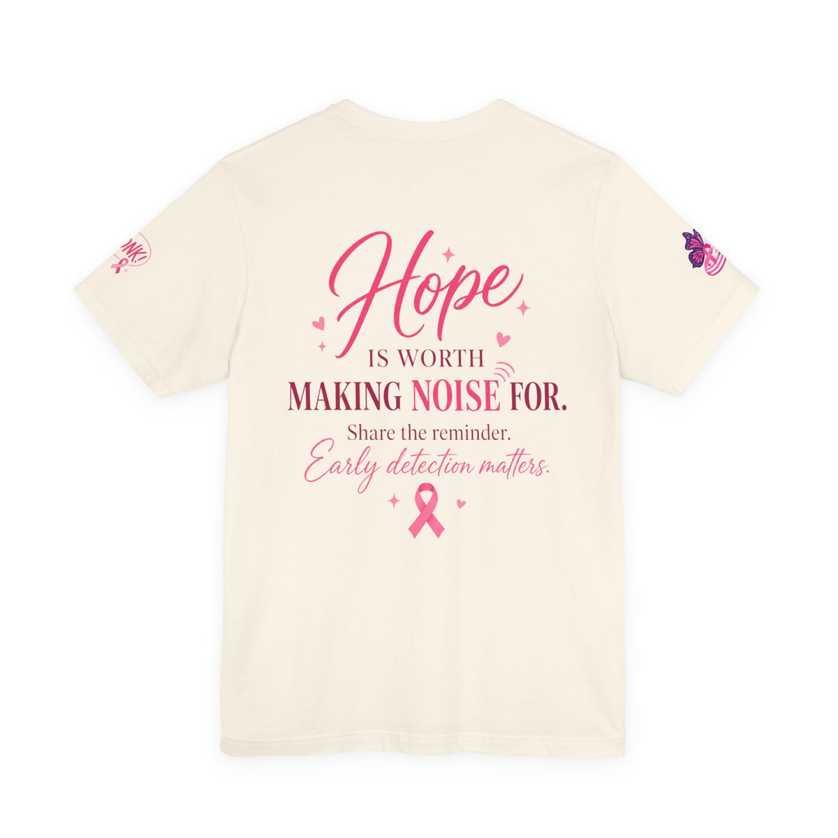 Think Pink Ribbon Geese T-Shirt | Breast Cancer Awareness, Survivor Support