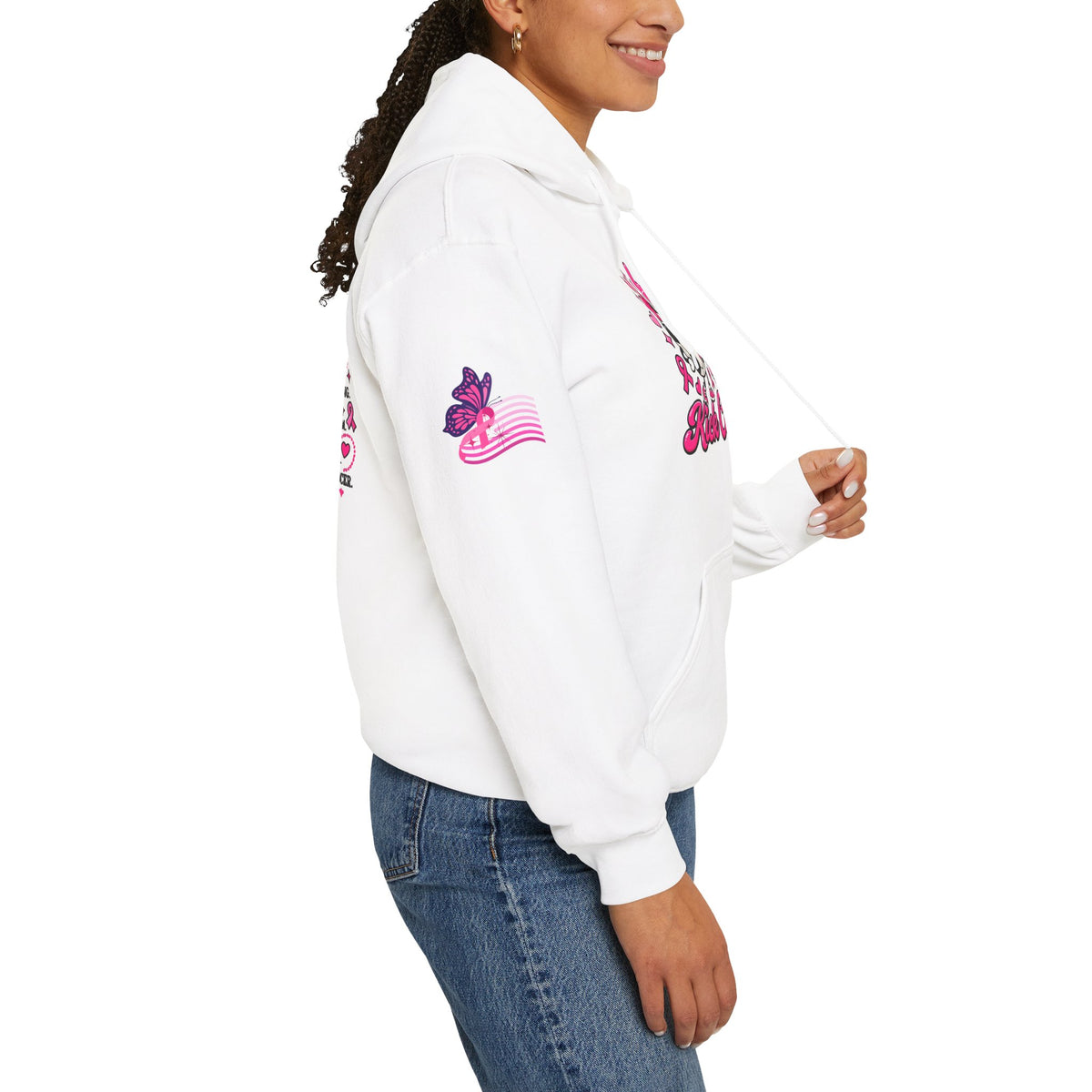 Kick Cancer Breast Cancer Awareness Hoodie | Pink Ribbon Support