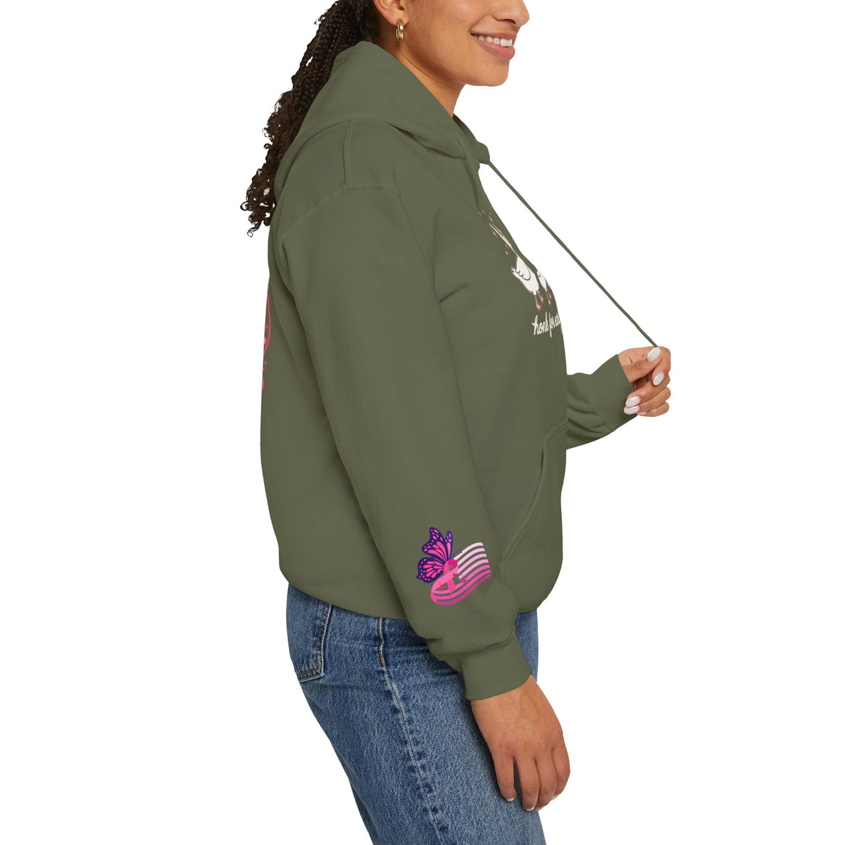 Breast Cancer Ribbon Support Hoodie | Honk for Early Detection | Pink Awareness