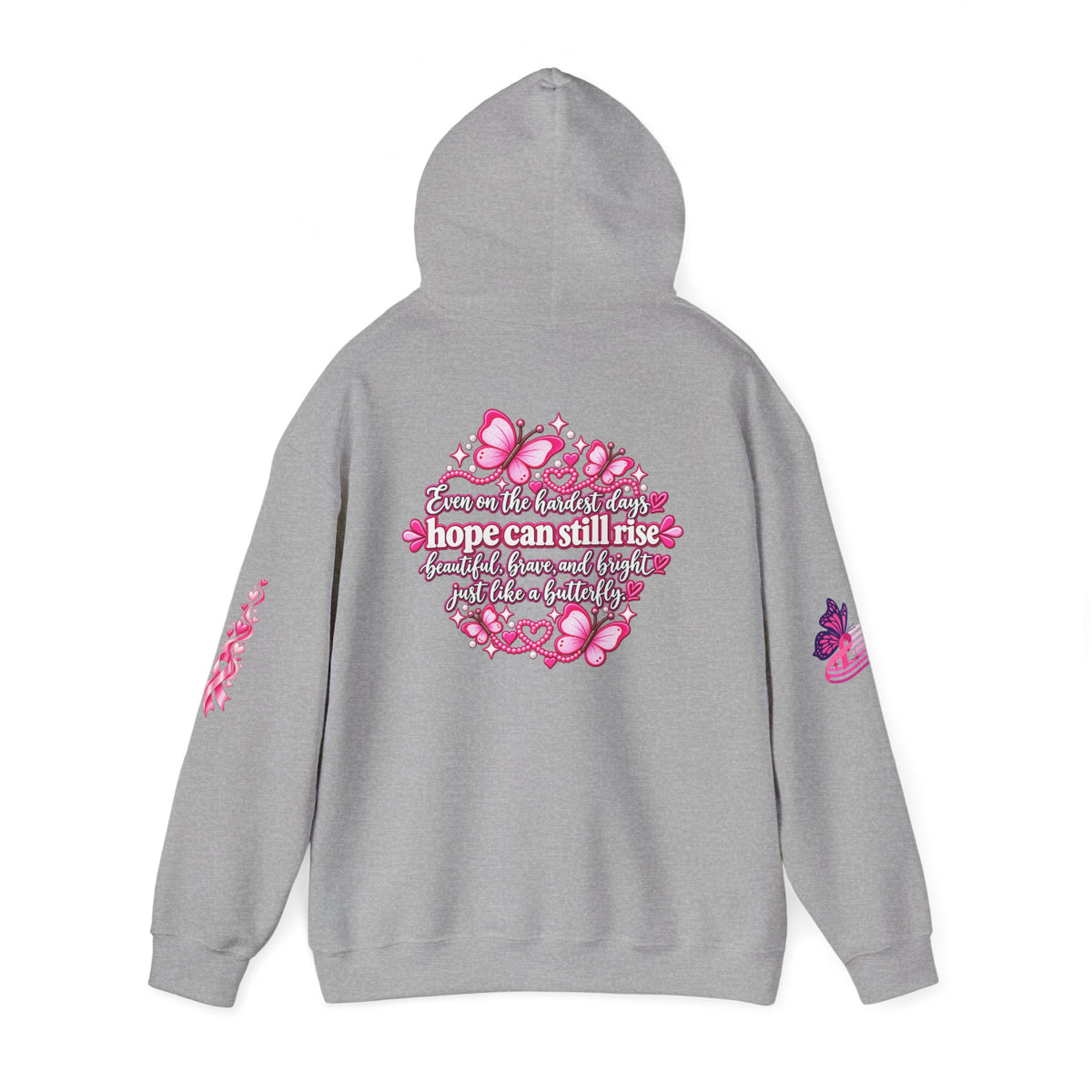 Pink Ribbon Support Hoodie | Breast Cancer Awareness, Survivor Solidarity