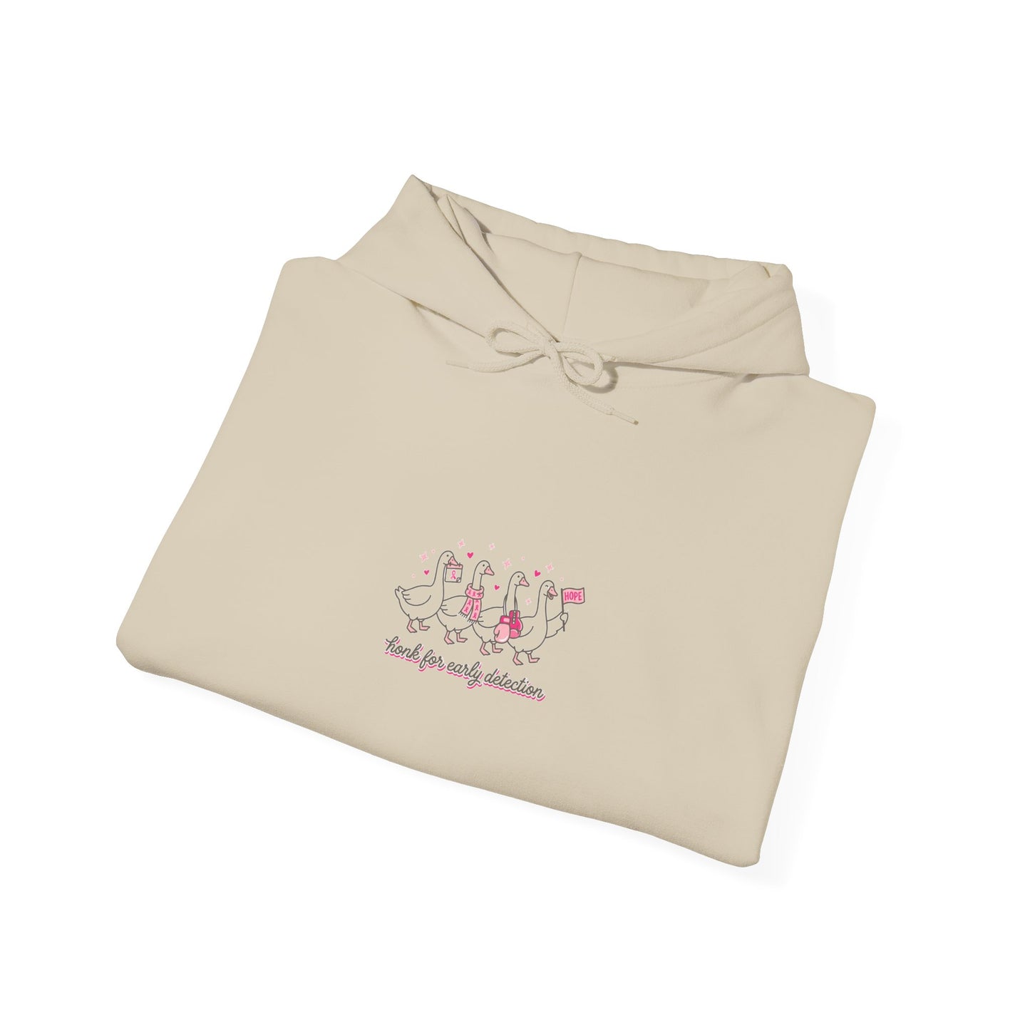 Breast Cancer Ribbon Support Hoodie | Pink Awareness Typography