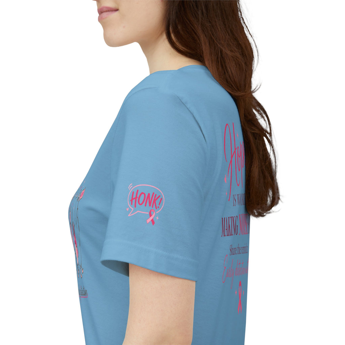 Think Pink Ribbon Geese T-Shirt | Breast Cancer Awareness, Survivor Support