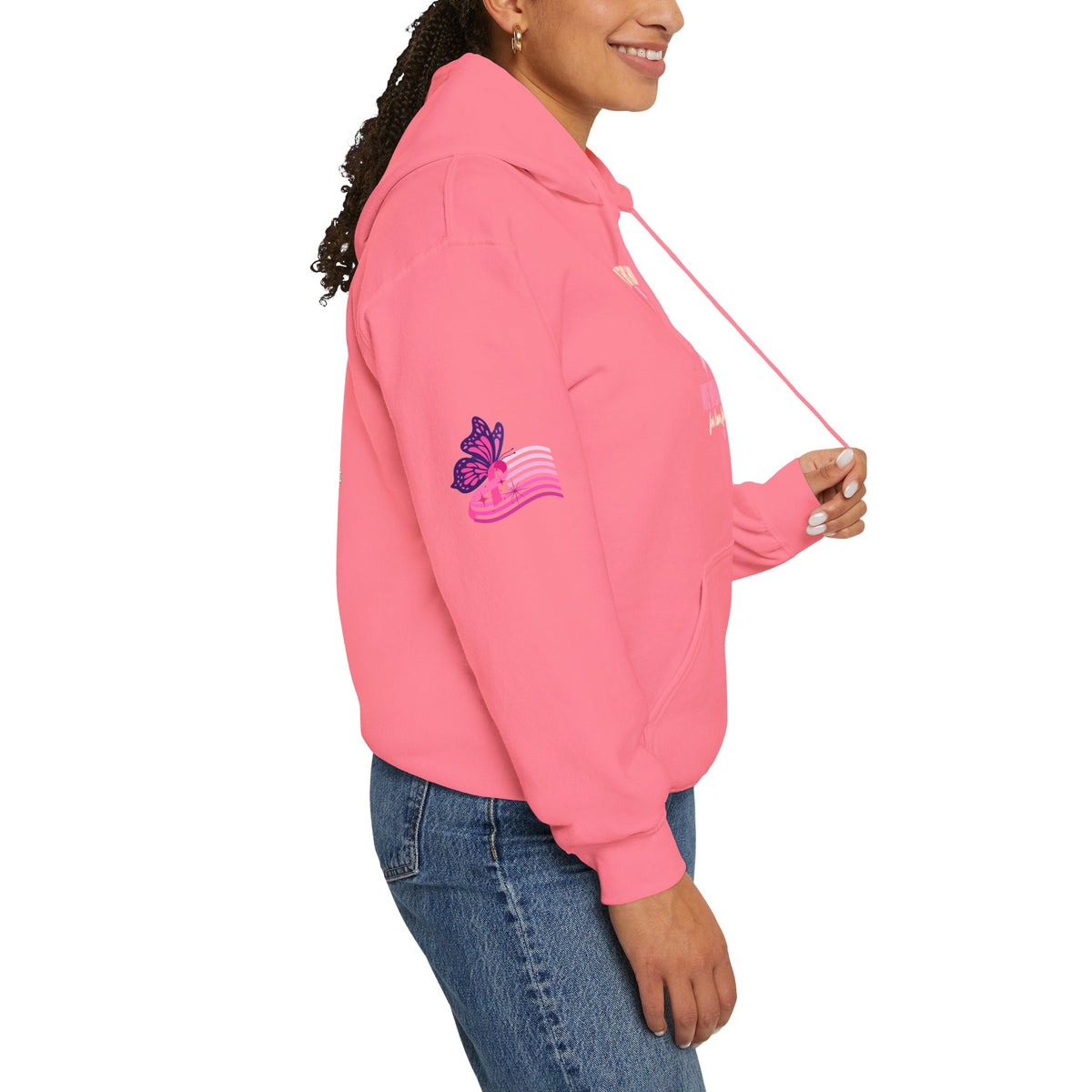 In This House We Wear Pink Hoodie | Breast Cancer Awareness, Faith & Hope