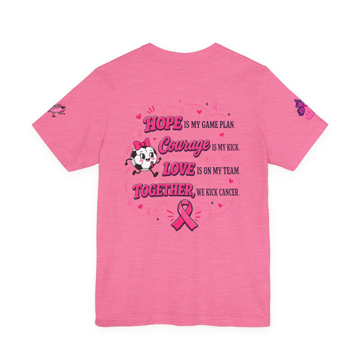 Kick Cancer Pink Ribbon Tee | Breast Cancer Awareness Shirt