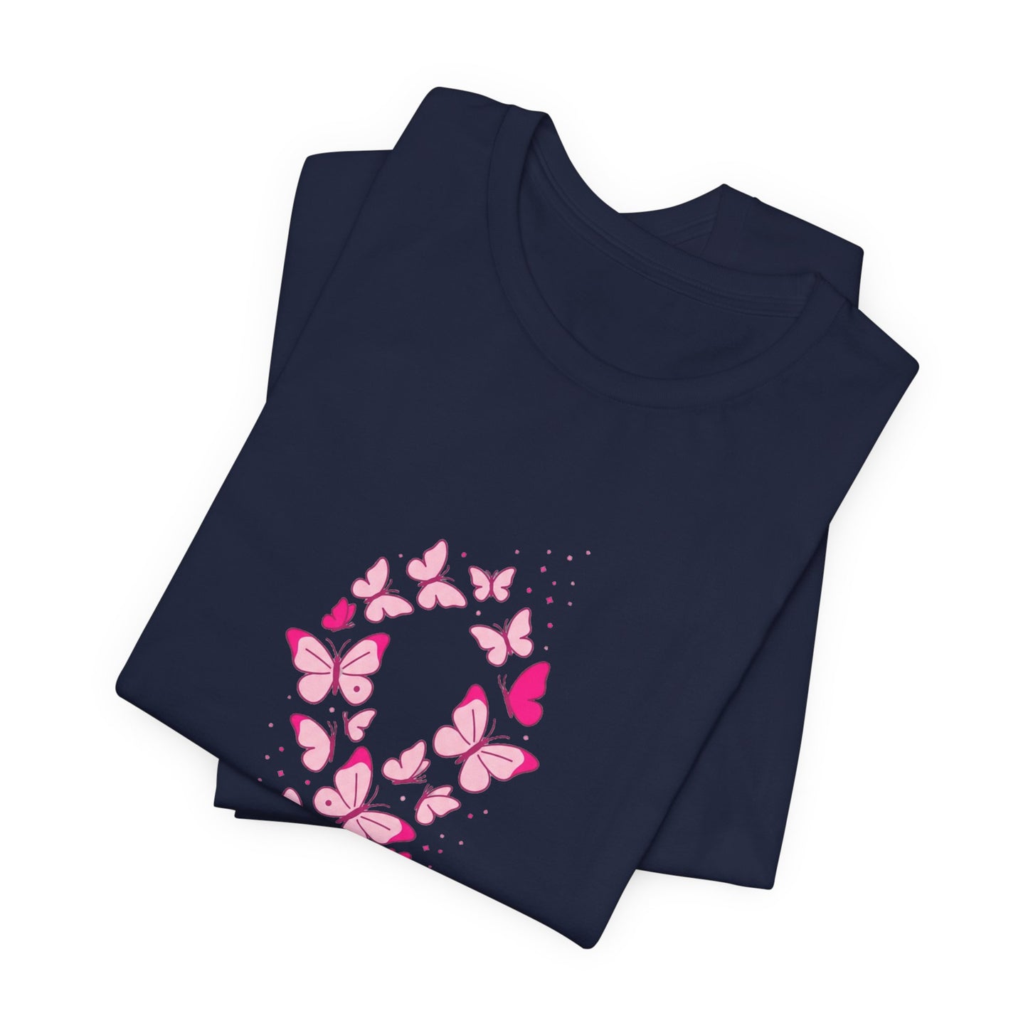 Pink Ribbon Butterfly Tee | Breast Cancer Awareness, Support Shirt