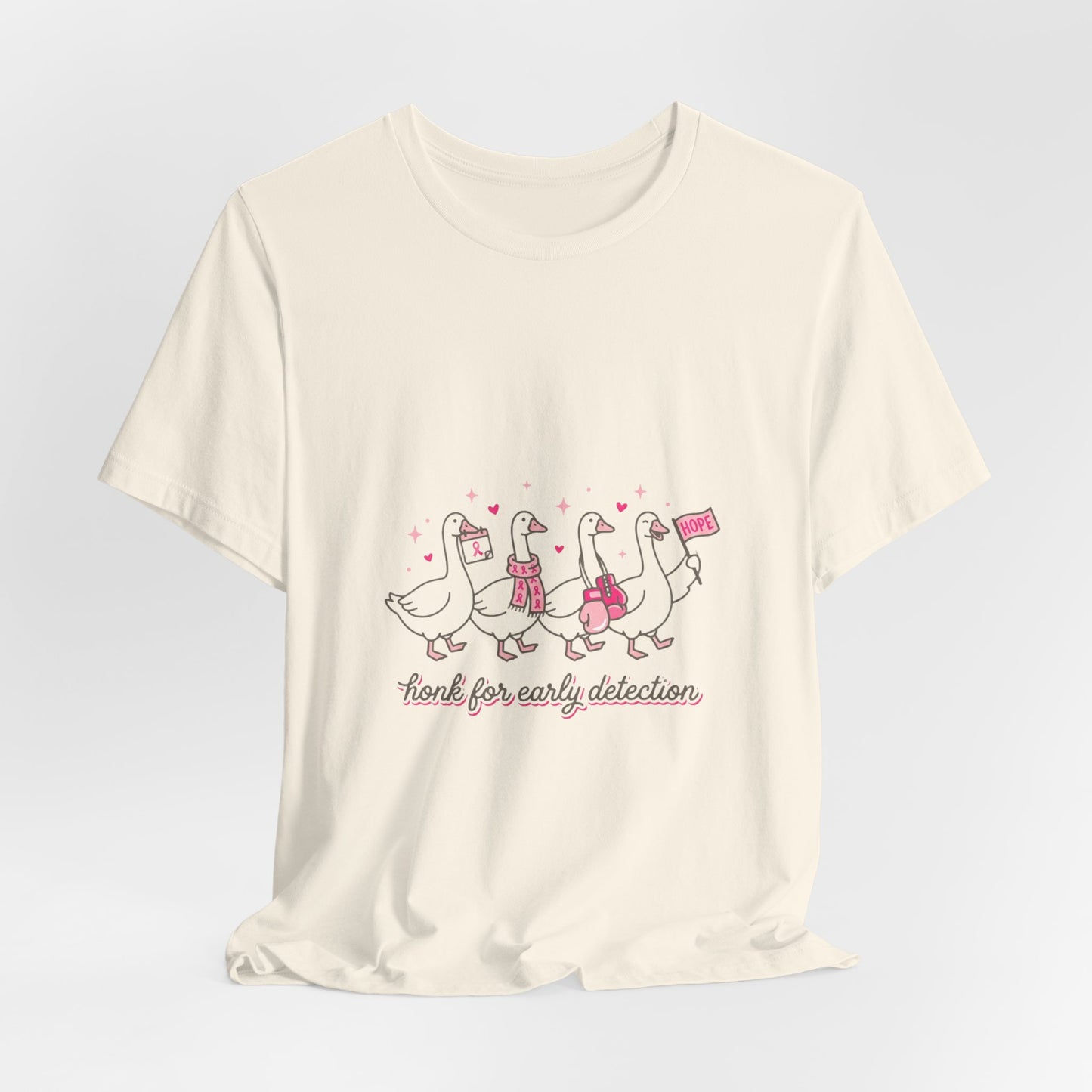 Think Pink Ribbon Ducks T-Shirt | Breast Cancer Awareness, Survivor Support