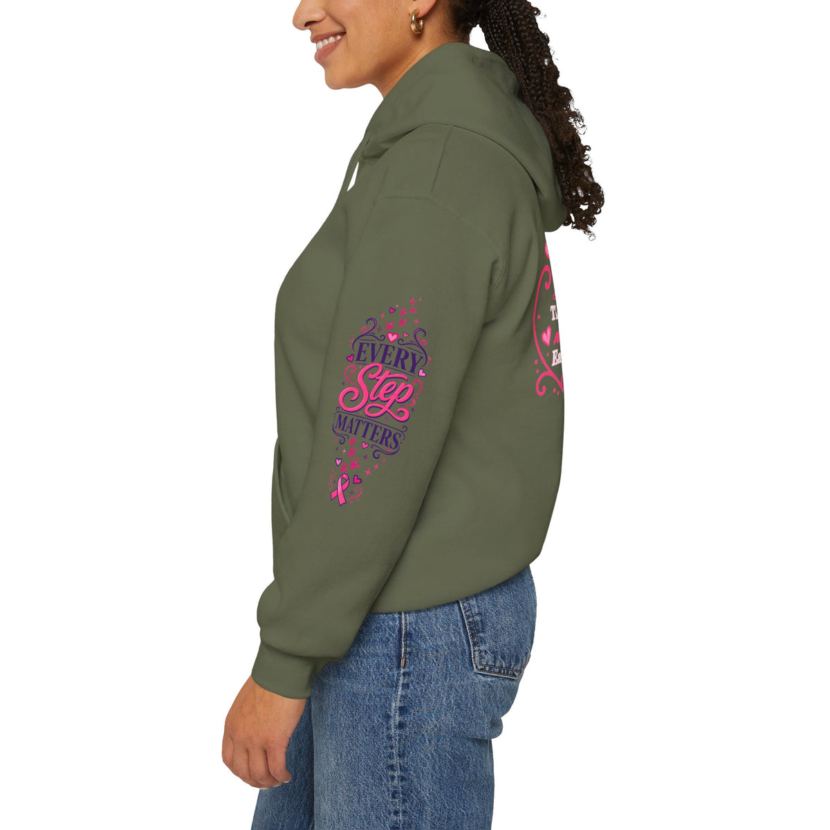 Breast Cancer Ribbon Support Hoodie | Honk for Early Detection | Pink Awareness