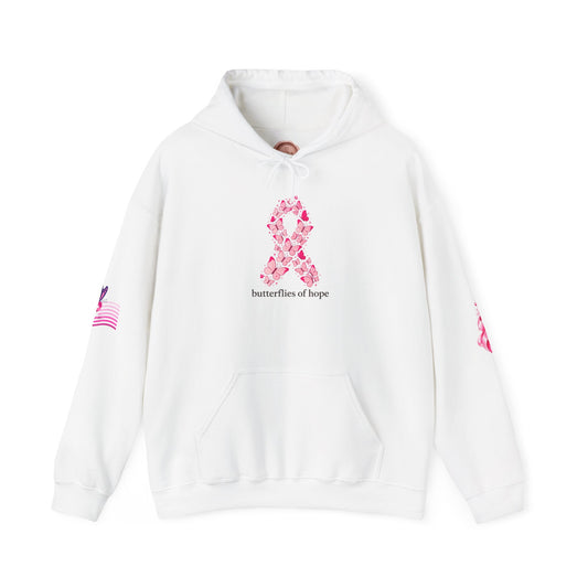 Pink Ribbon Support Hoodie | Breast Cancer Awareness, Survivor Solidarity