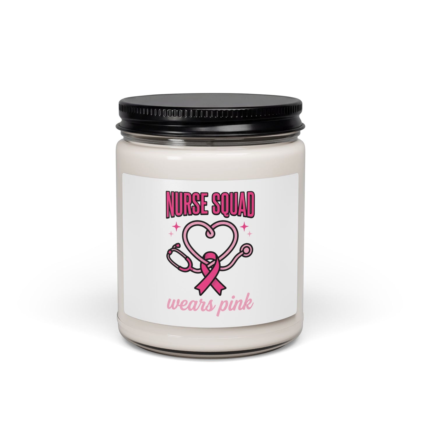 Nurse Squad Wears Pink Candle | Breast Cancer Awareness, Soy