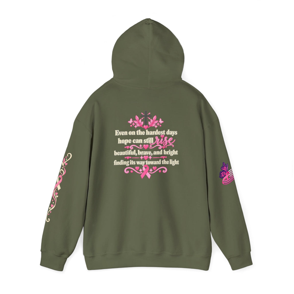In This House We Wear Pink Hoodie | Breast Cancer Awareness, Faith & Hope
