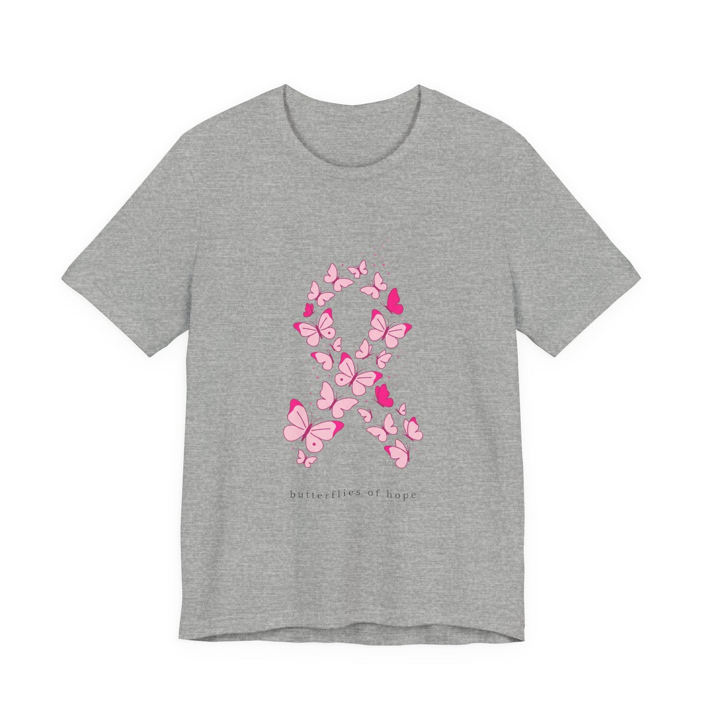 Pink Ribbon Butterfly Tee | Breast Cancer Awareness, Support Shirt