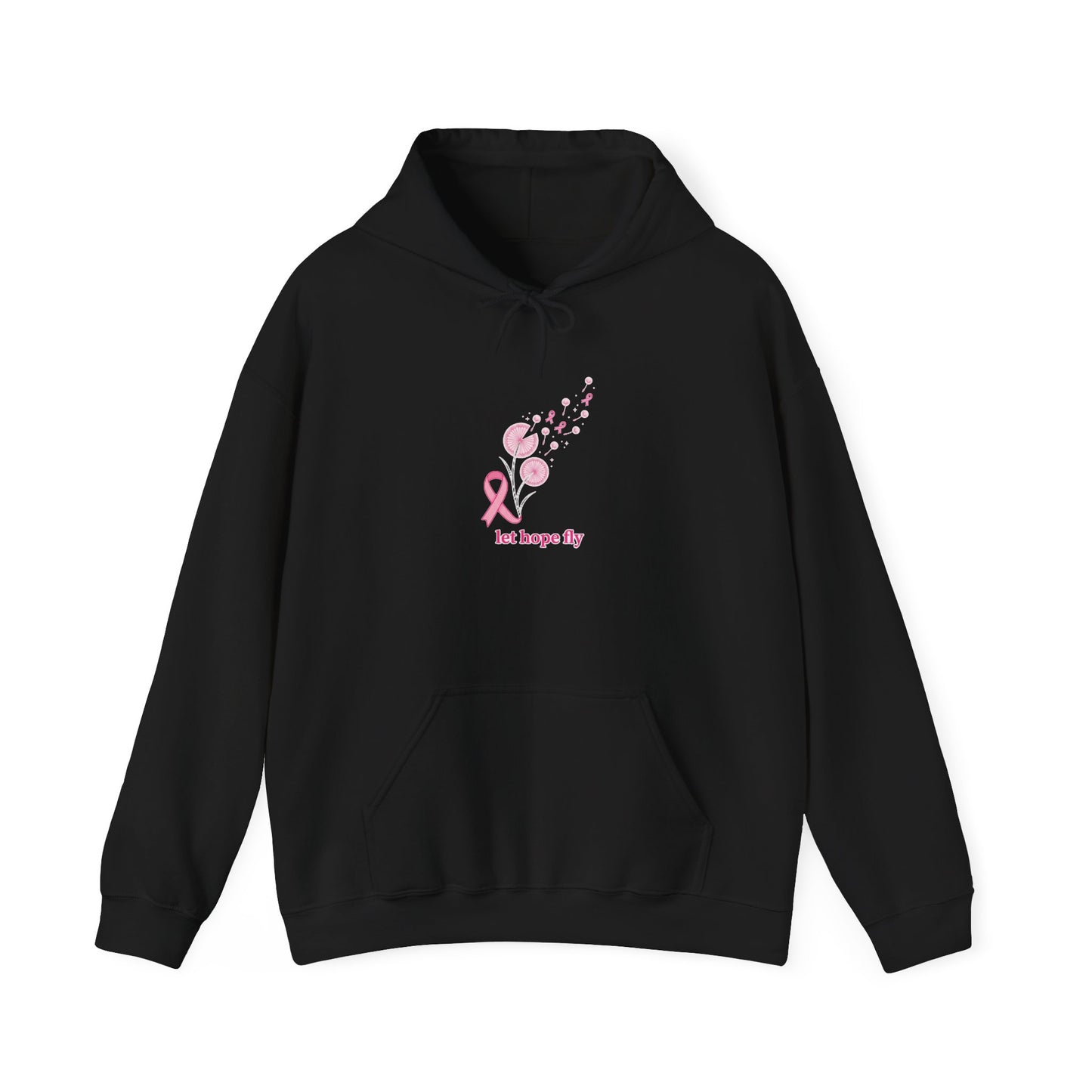 Pink Ribbon 'let hope fly' Hoodie | Breast Cancer Awareness