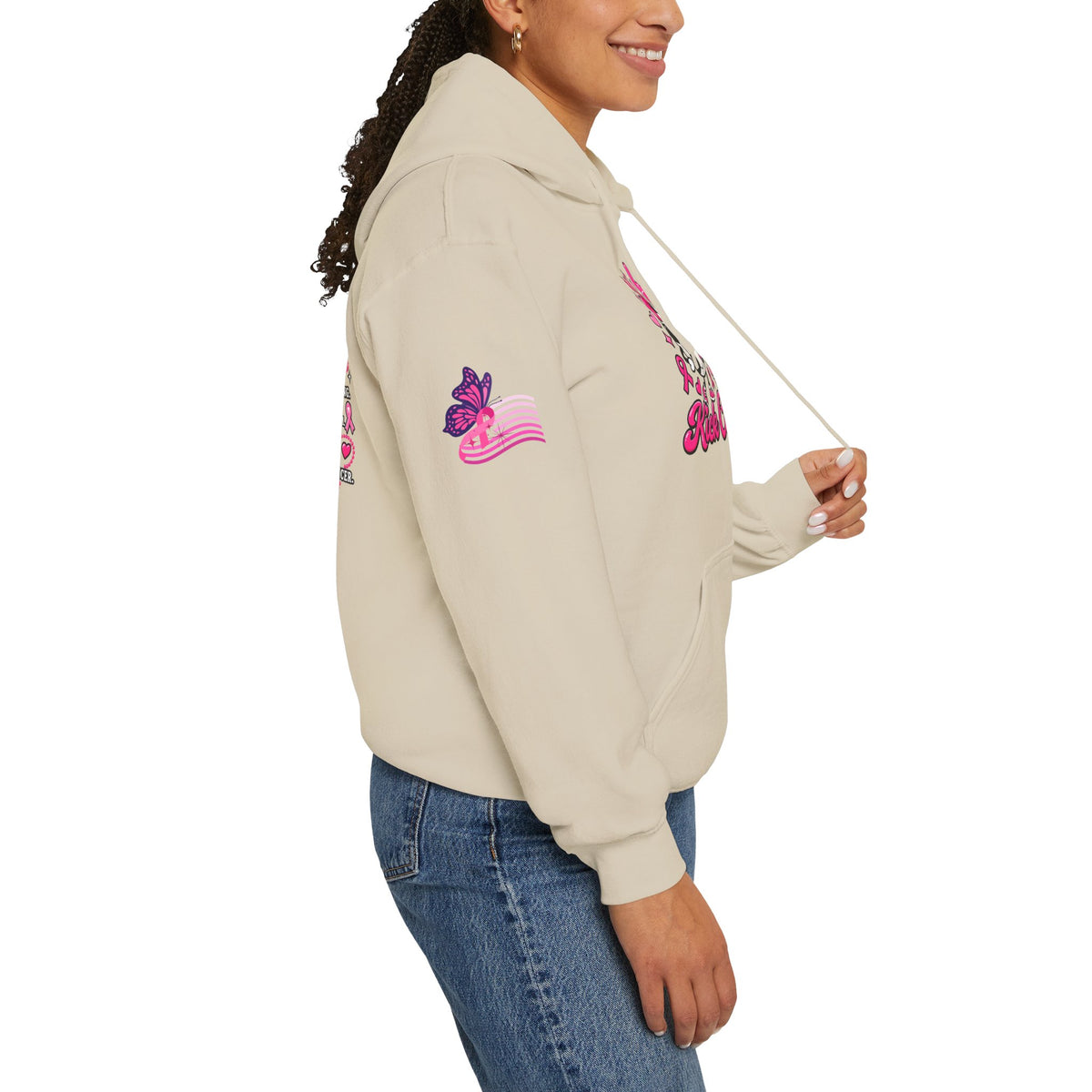Kick Cancer Breast Cancer Awareness Hoodie | Pink Ribbon Support