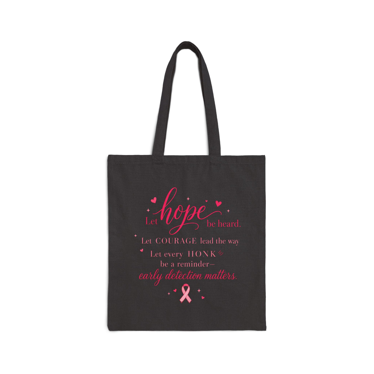 Marching Geese Pink Ribbon Tote | Breast Cancer Awareness