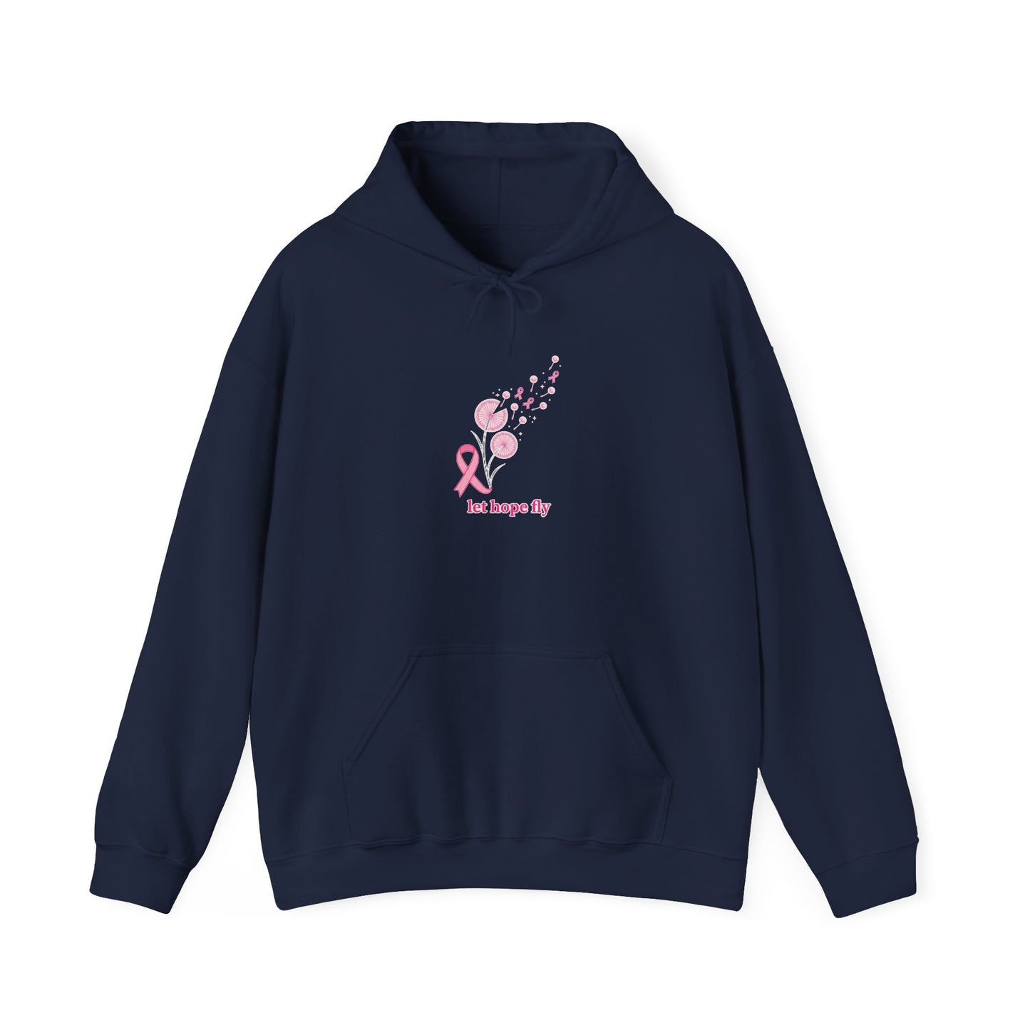 Pink Ribbon 'let hope fly' Hoodie | Breast Cancer Awareness