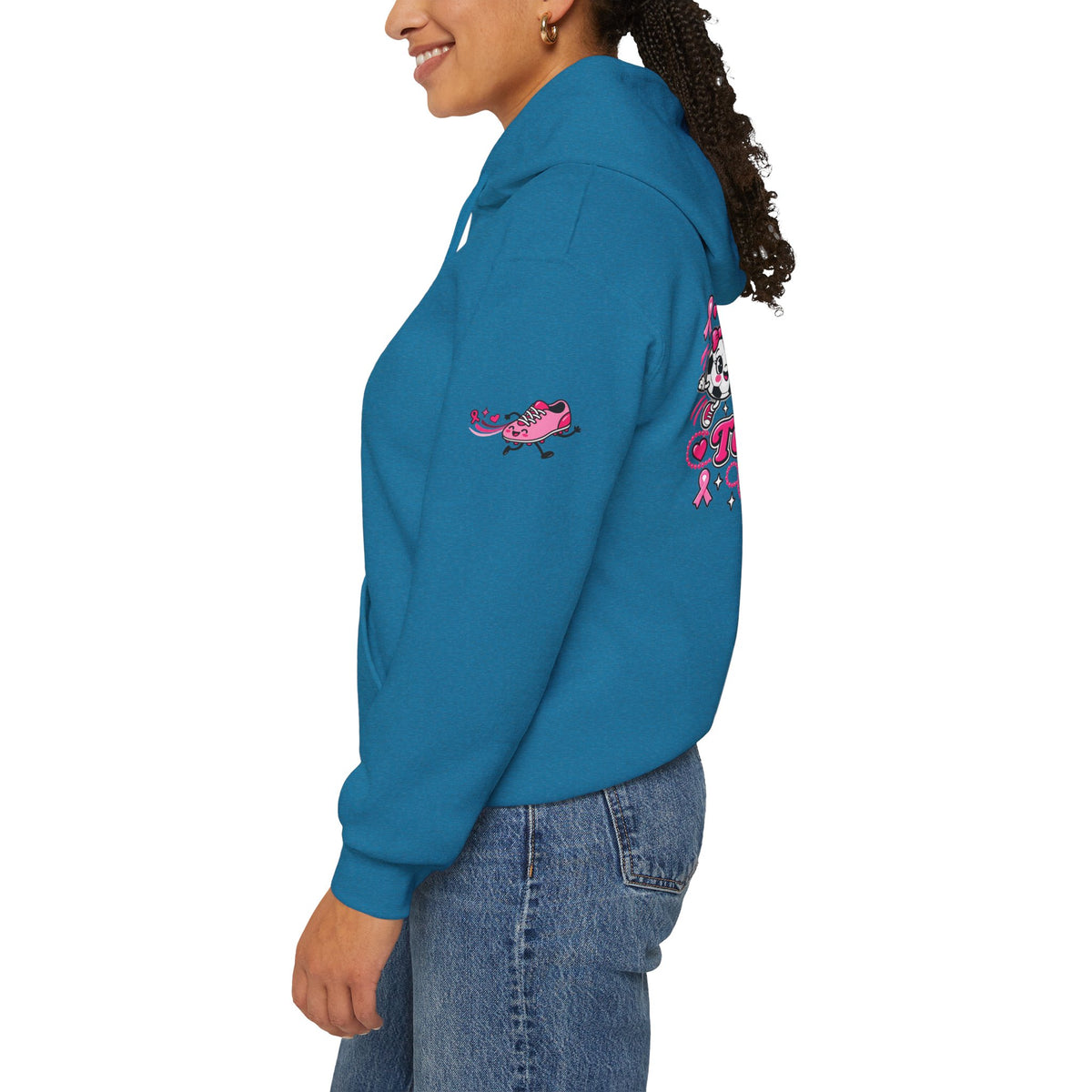 Kick Cancer Breast Cancer Awareness Hoodie | Pink Ribbon Support