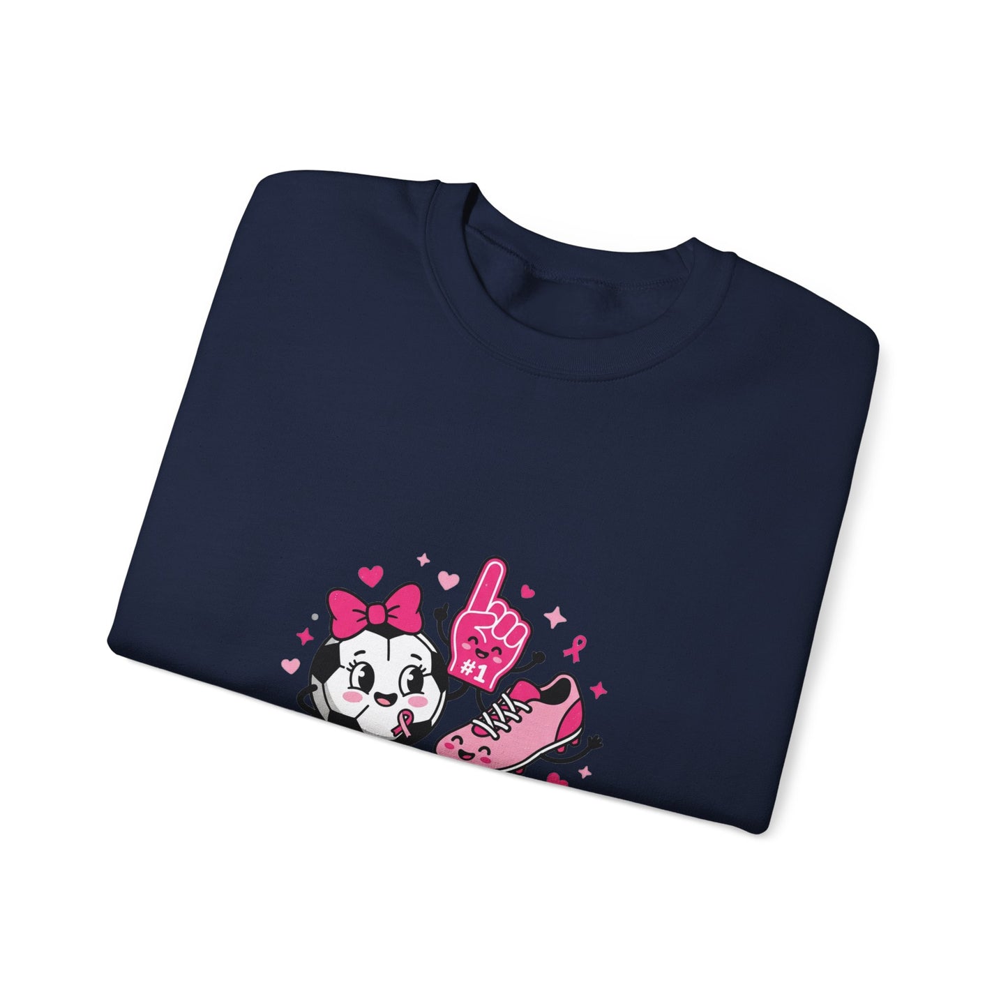 Kick Cancer Crewneck Sweatshirt | Breast Cancer Awareness, Pink Ribbon