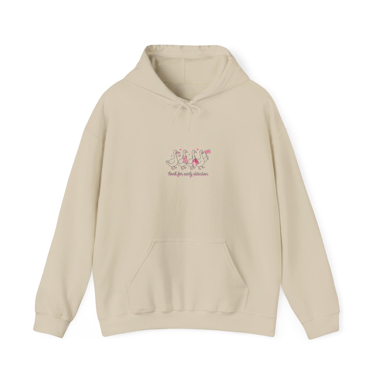 Breast Cancer Ribbon Support Hoodie | Pink Awareness Typography