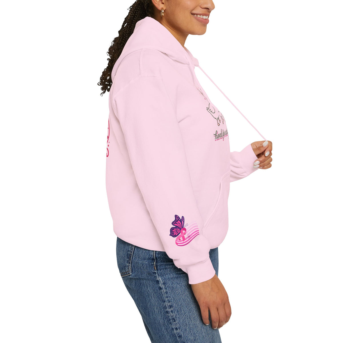Breast Cancer Ribbon Support Hoodie | Honk for Early Detection | Pink Awareness