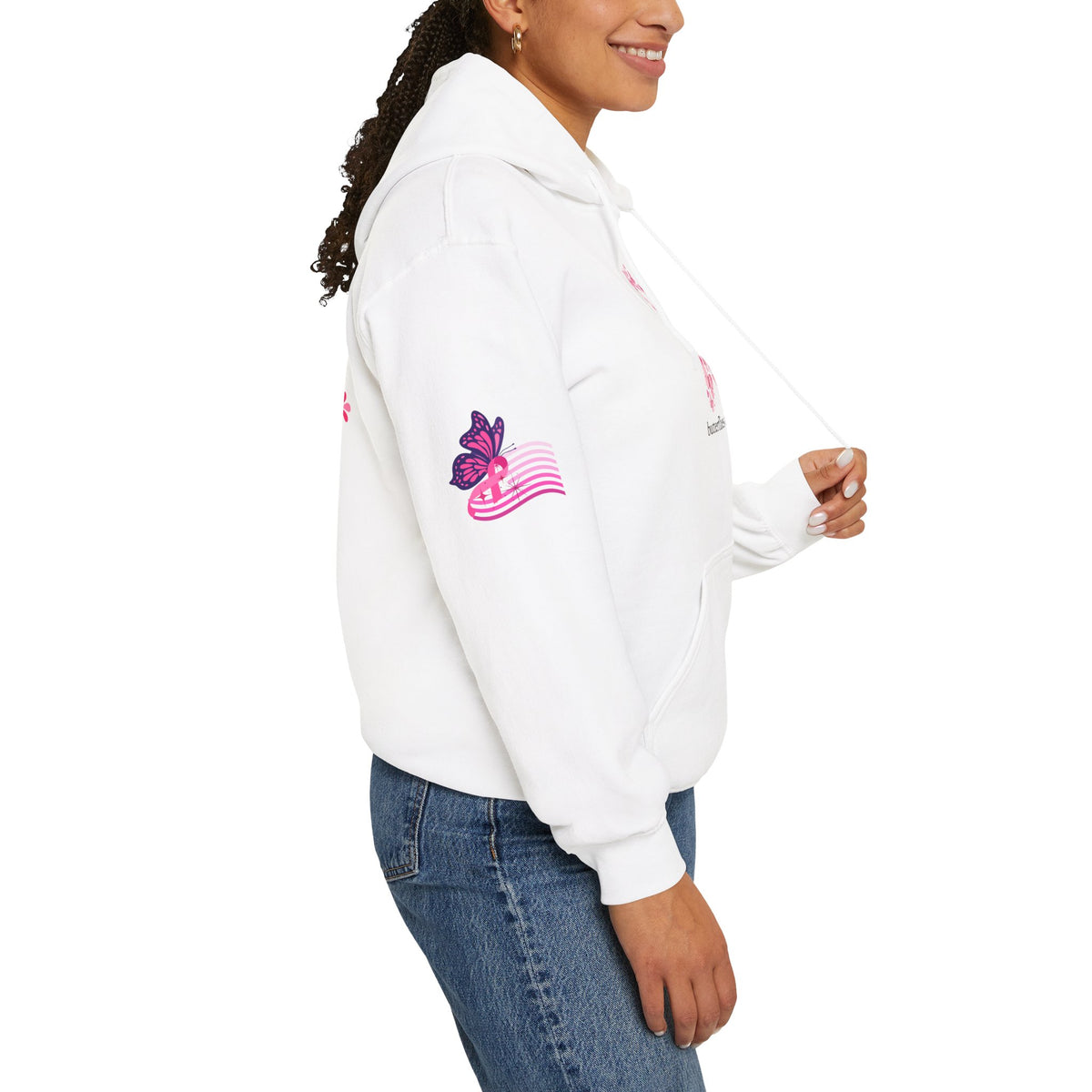Pink Ribbon Support Hoodie | Breast Cancer Awareness, Survivor Solidarity