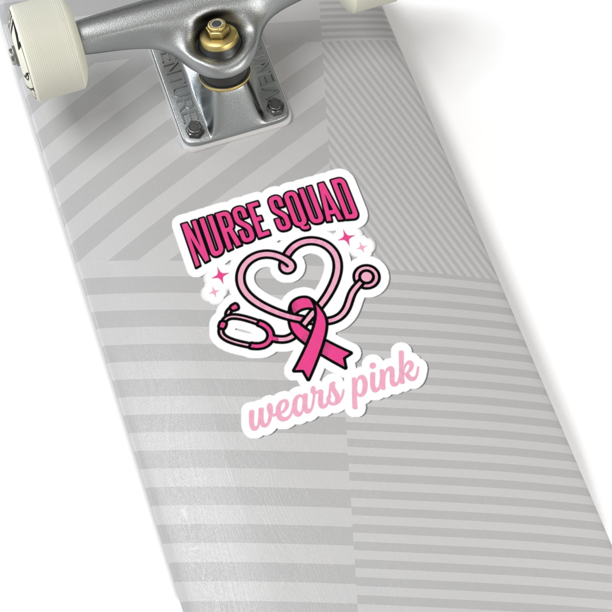 Nurse Squad Wears Pink Sticker | Breast Cancer Awareness, Pink Ribbon