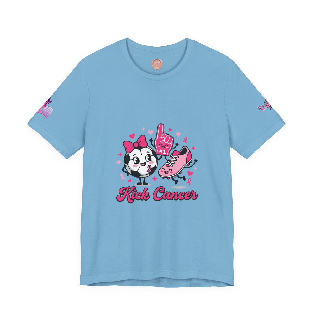 Kick Cancer Pink Ribbon Tee | Breast Cancer Awareness Shirt