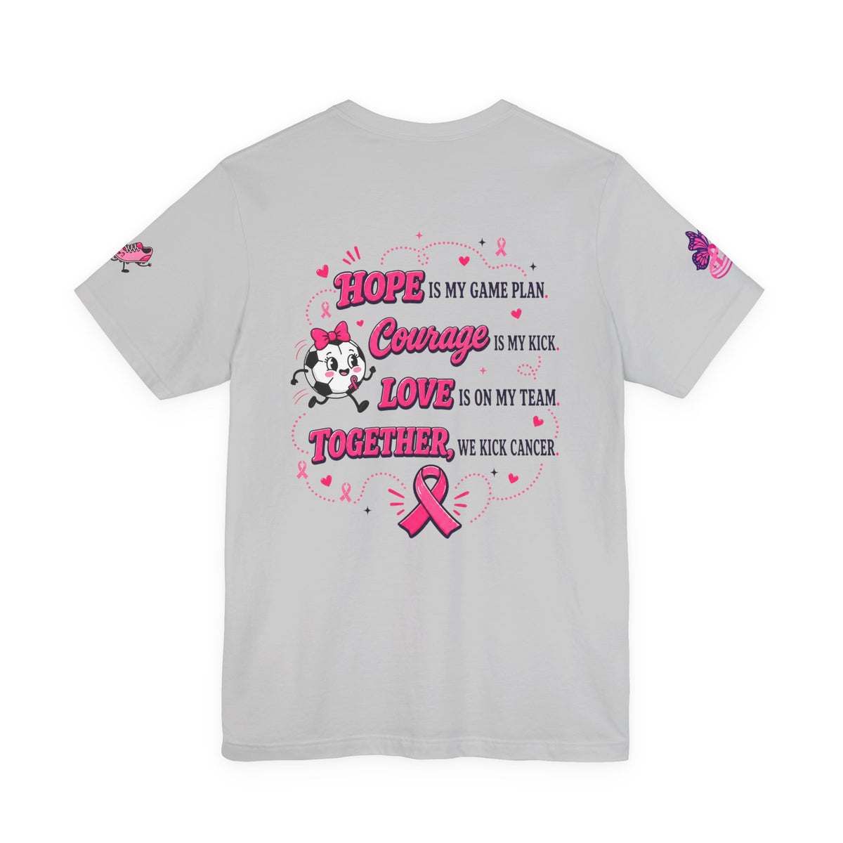 Kick Cancer Pink Ribbon Tee | Breast Cancer Awareness Shirt