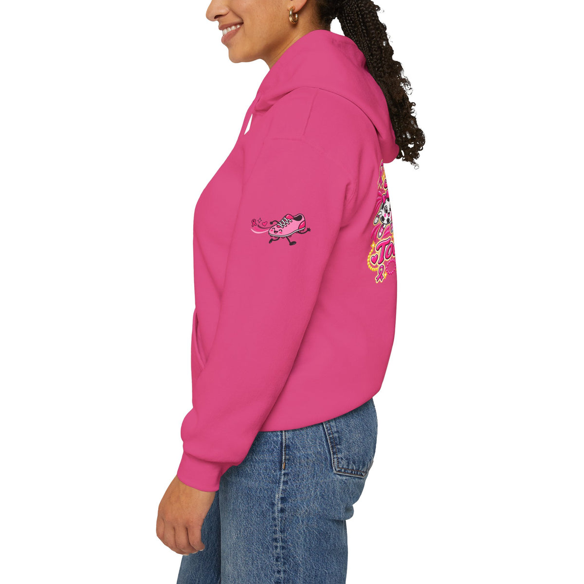 Kick Cancer Breast Cancer Awareness Hoodie | Pink Ribbon Support