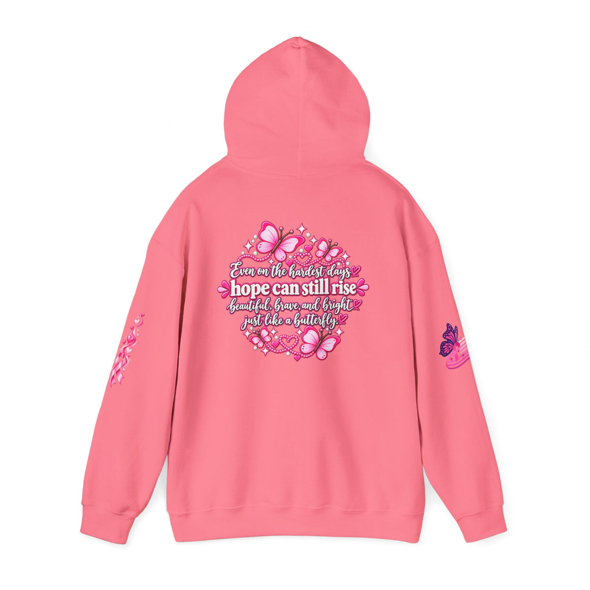 Pink Ribbon Support Hoodie | Breast Cancer Awareness, Survivor Solidarity