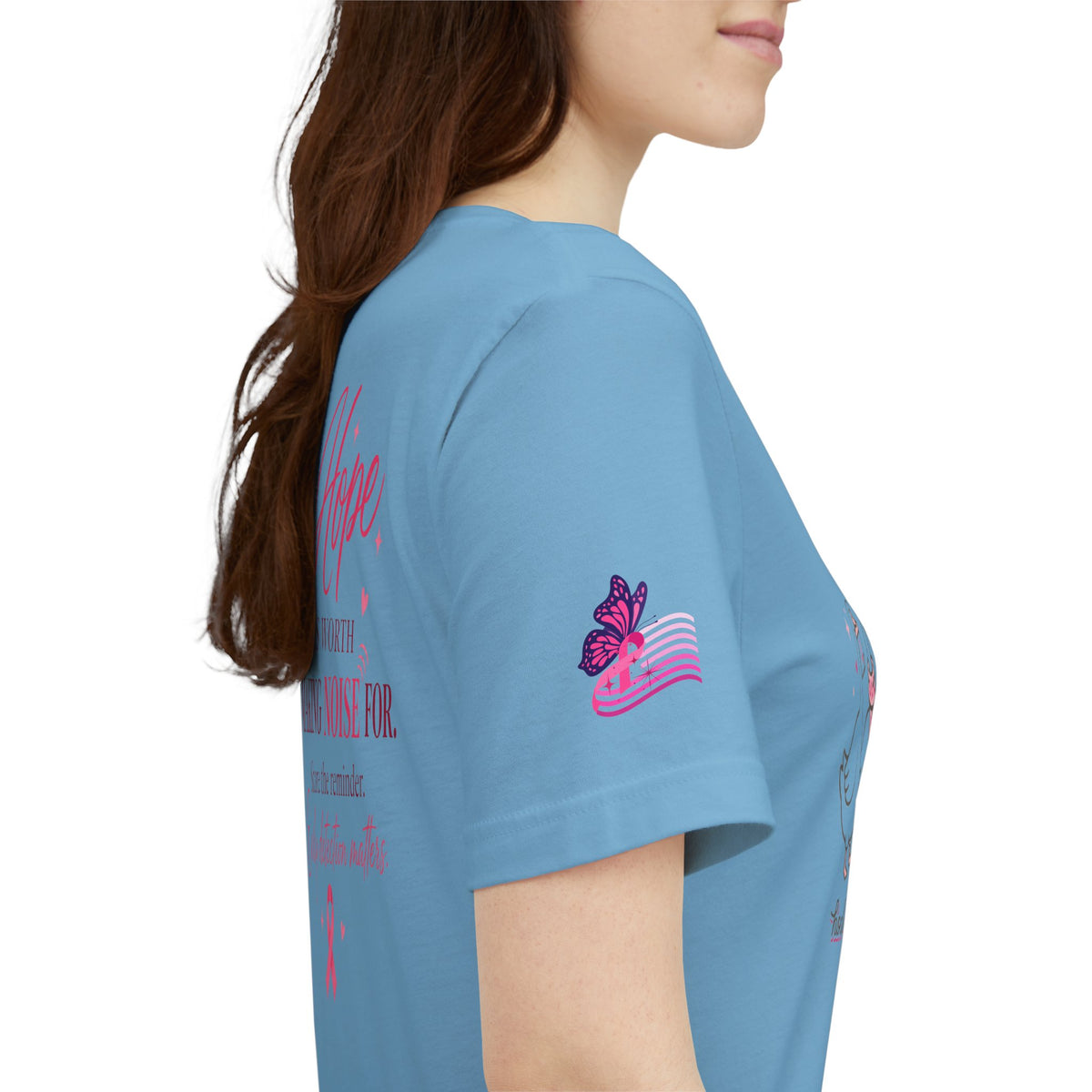 Think Pink Ribbon Geese T-Shirt | Breast Cancer Awareness, Survivor Support