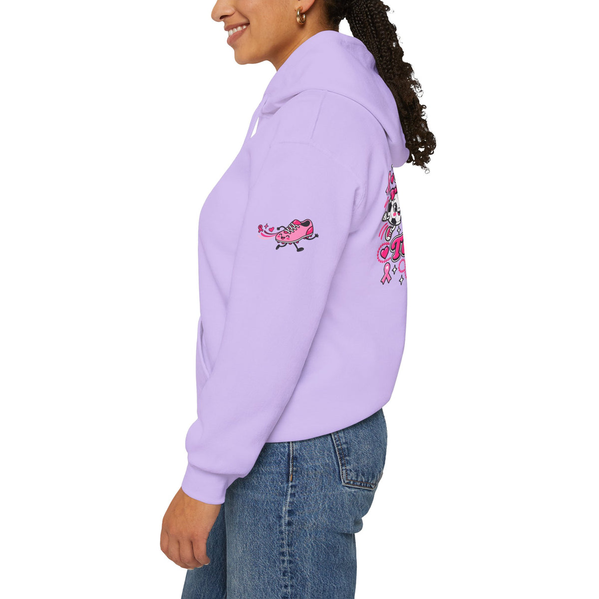 Kick Cancer Breast Cancer Awareness Hoodie | Pink Ribbon Support