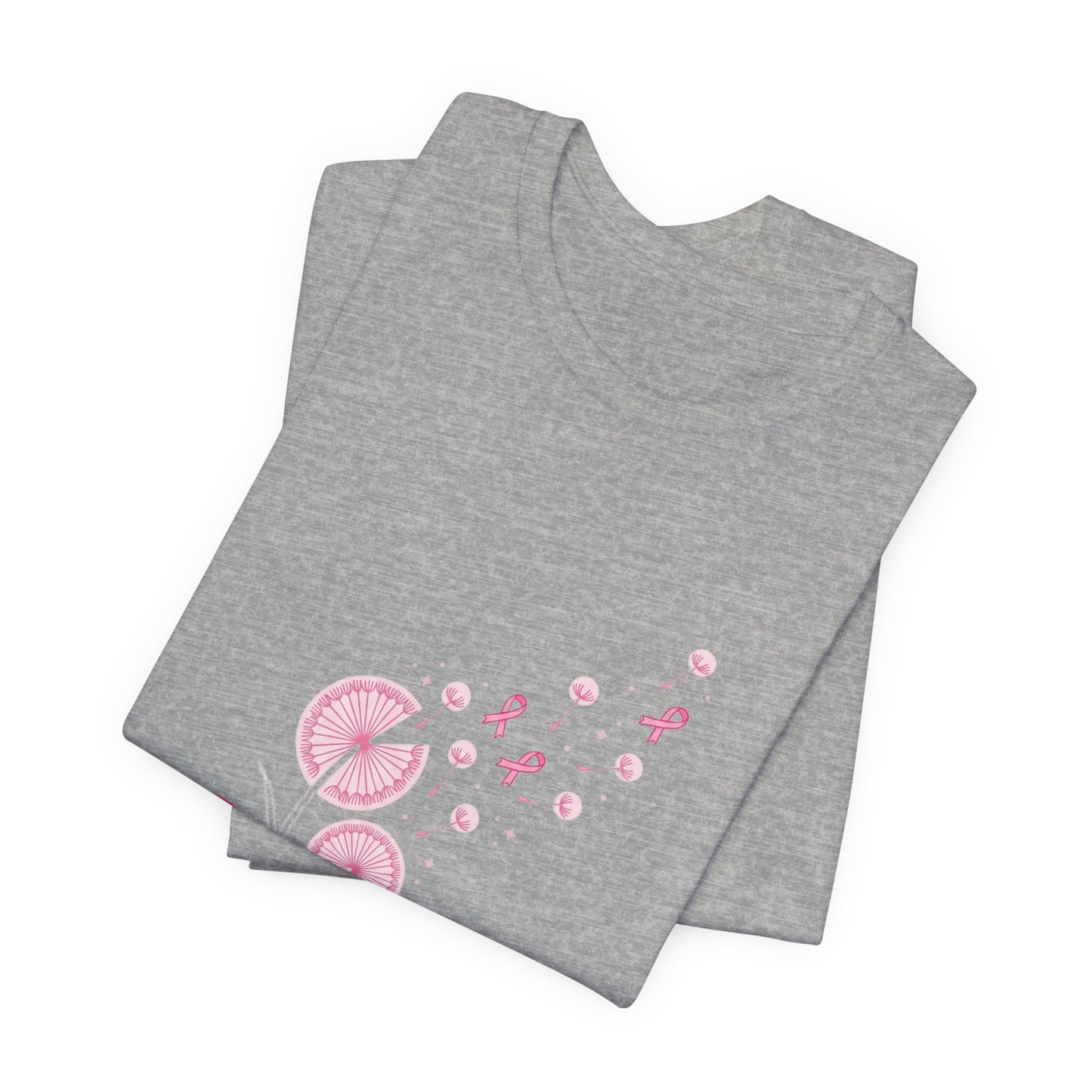 Let Hope Fly Breast Cancer Ribbon T-Shirt | Pink Awareness Tee