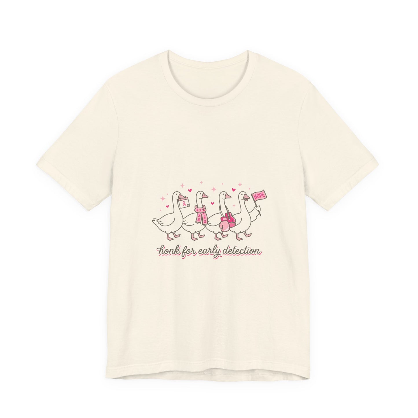 Think Pink Ribbon Ducks T-Shirt | Breast Cancer Awareness, Survivor Support
