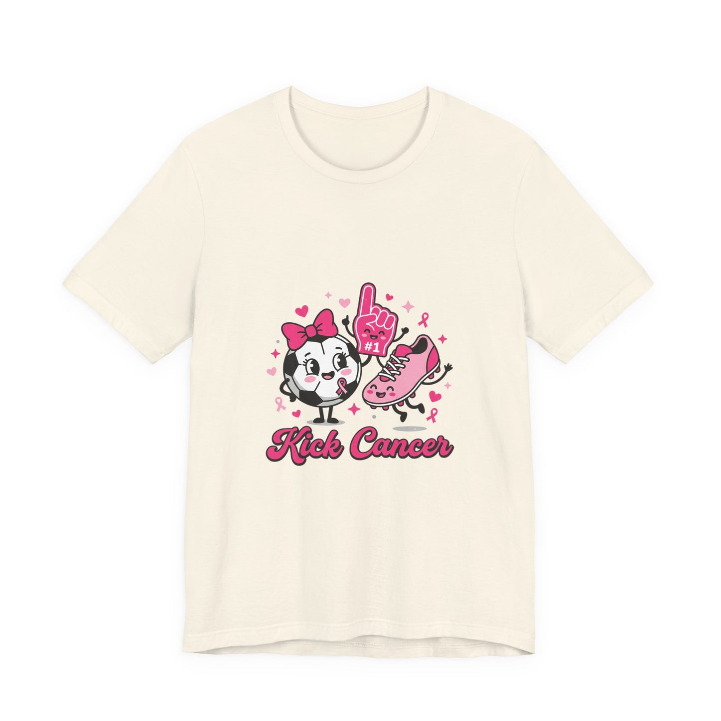 Kick Cancer Panda Ribbon Tee | Breast Cancer Awareness, Pink Ribbon