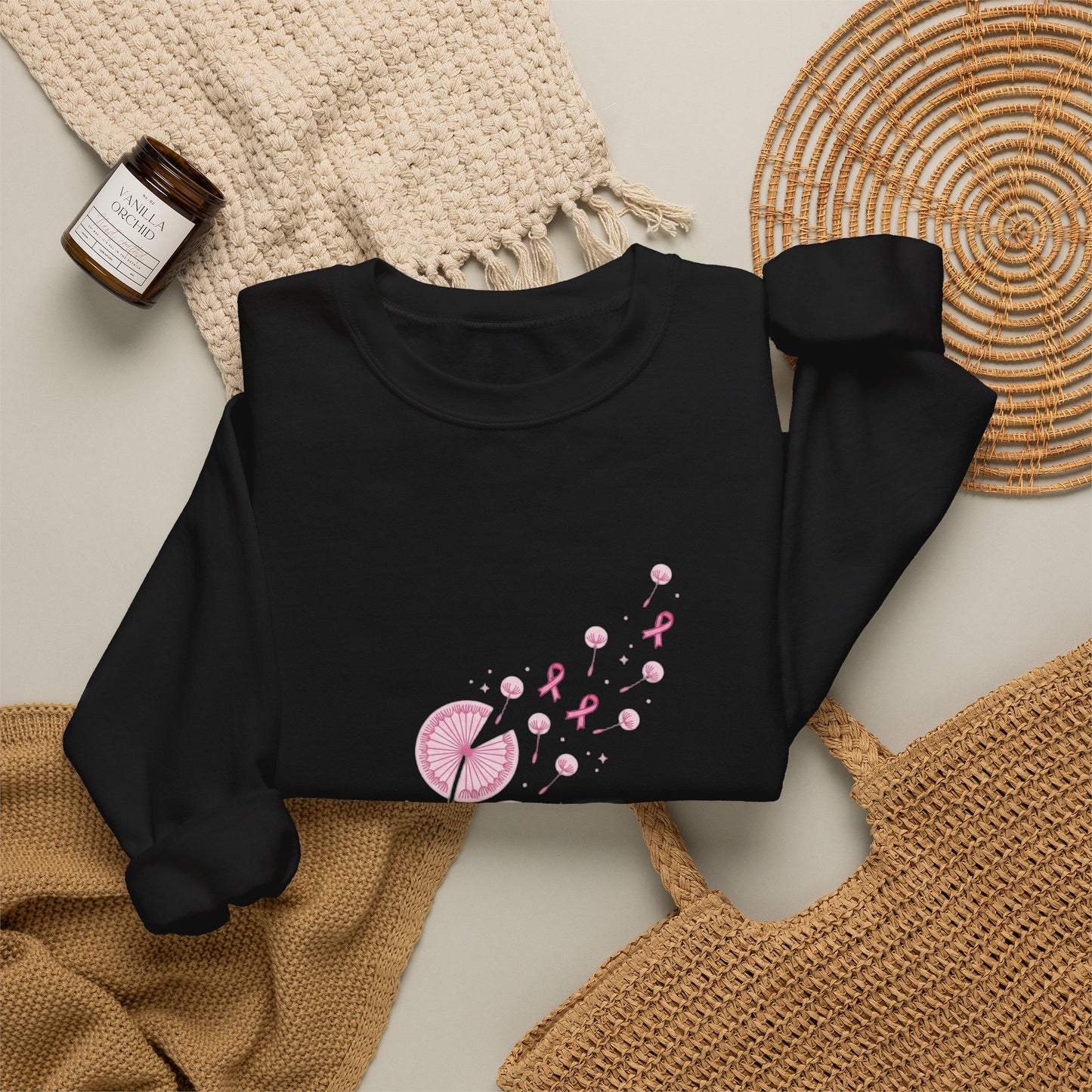 Let Hope Fly ribbon sweatshirt | Breast Cancer Awareness, Pink Ribbon
