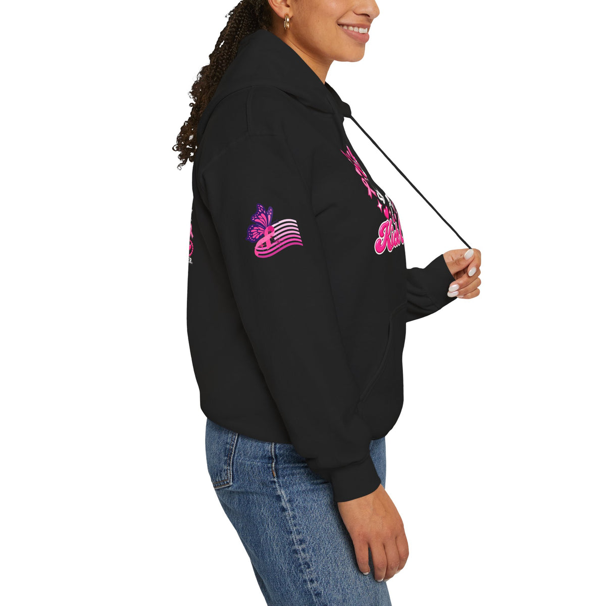 Kick Cancer Breast Cancer Awareness Hoodie | Pink Ribbon Support