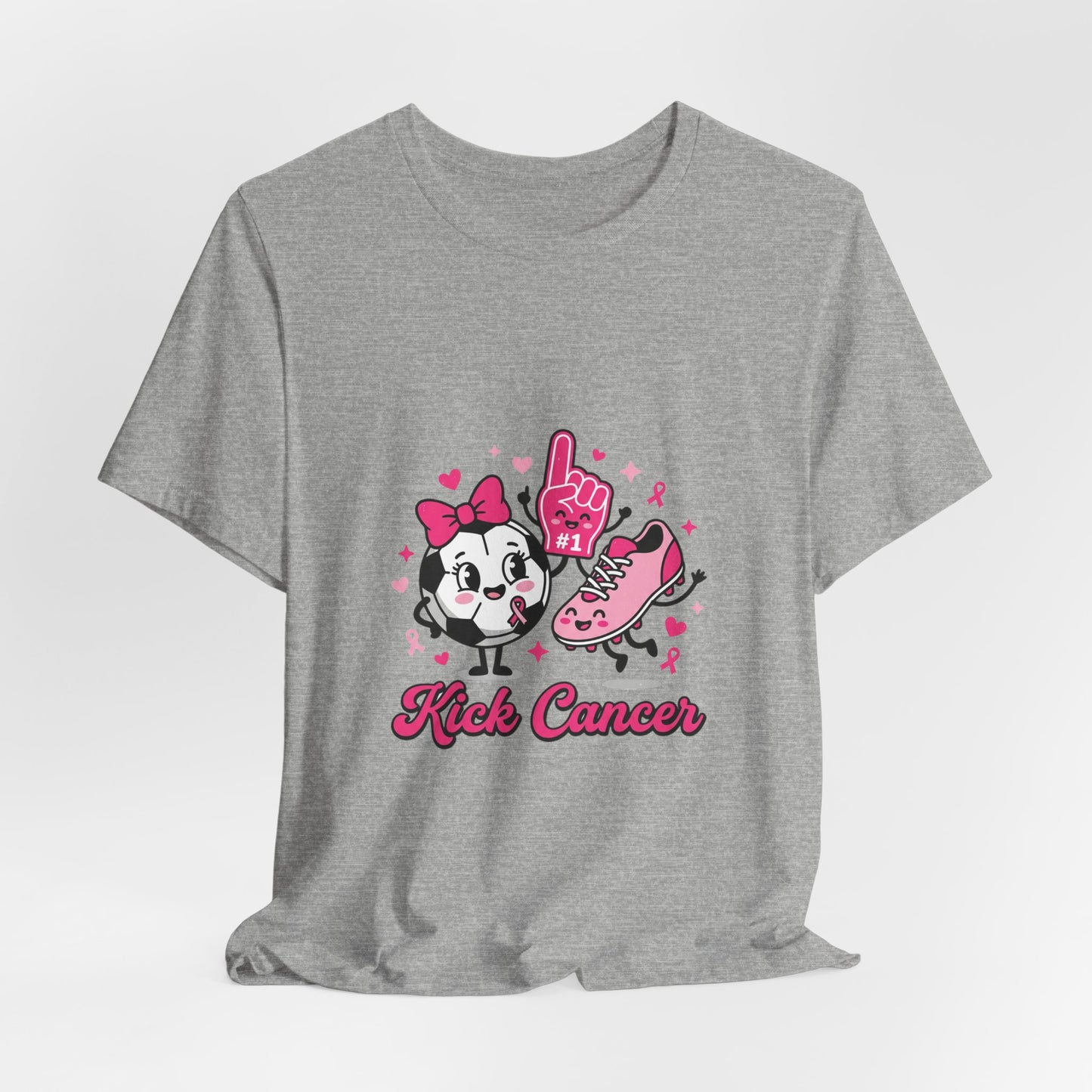 Kick Cancer Panda Ribbon Tee | Breast Cancer Awareness, Pink Ribbon