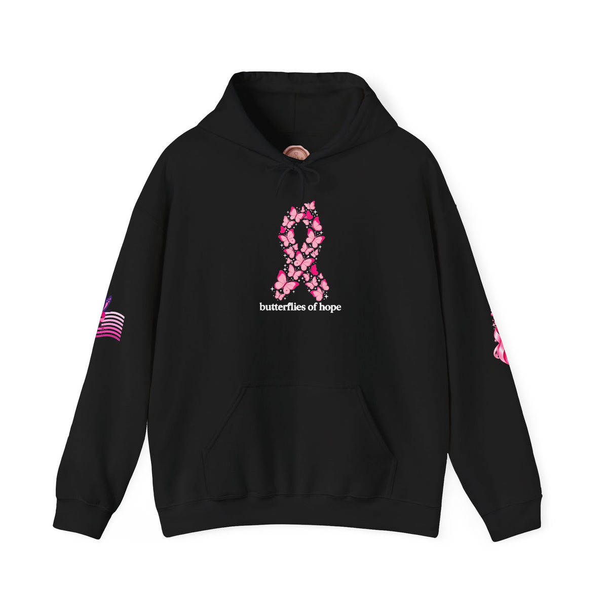Pink Ribbon Support Hoodie | Breast Cancer Awareness, Survivor Solidarity