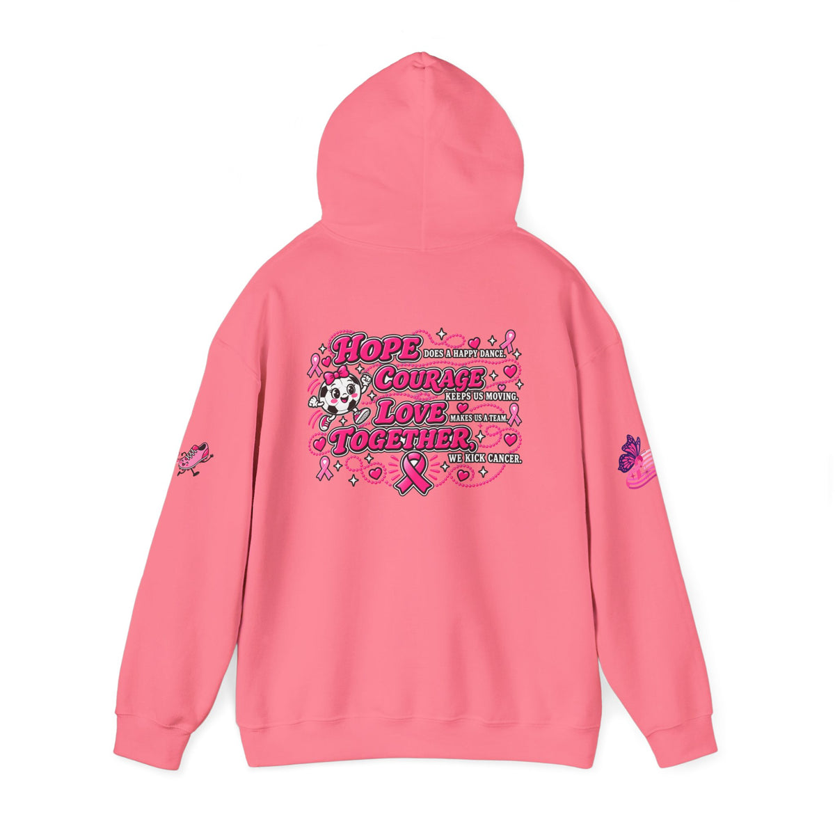Kick Cancer Breast Cancer Awareness Hoodie | Pink Ribbon Support