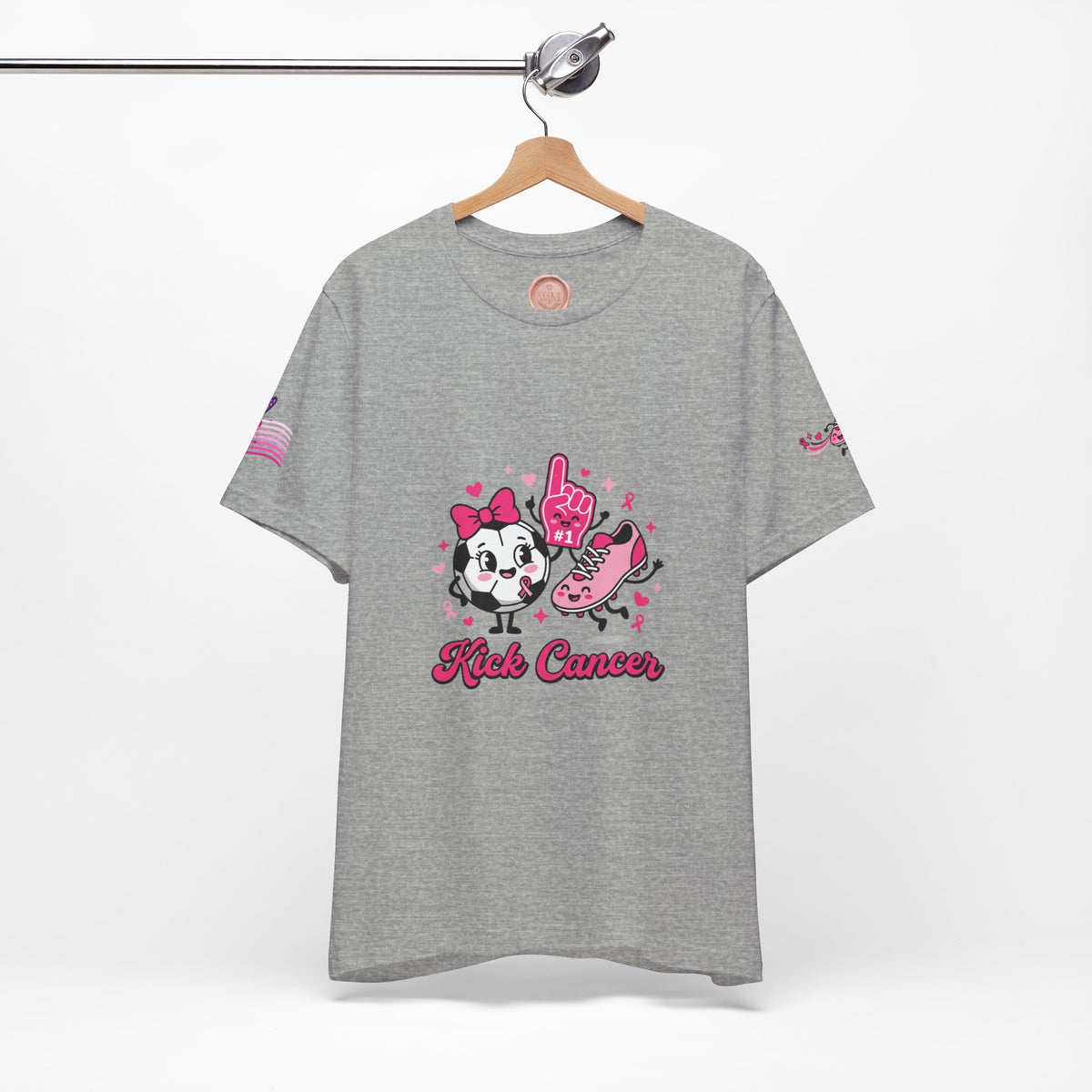 Kick Cancer Pink Ribbon Tee | Breast Cancer Awareness Shirt