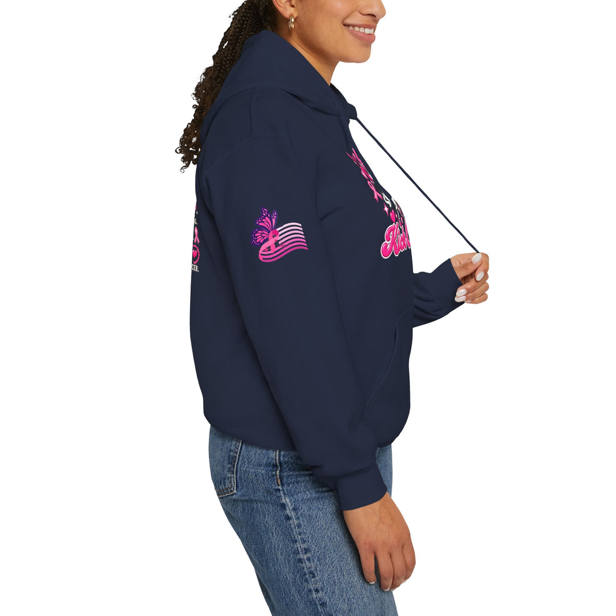 Kick Cancer Breast Cancer Awareness Hoodie | Pink Ribbon Support