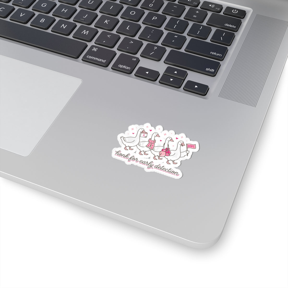 Honk for Early Detection Kiss-Cut Sticker | Breast Cancer Awareness, Pink Ribbon