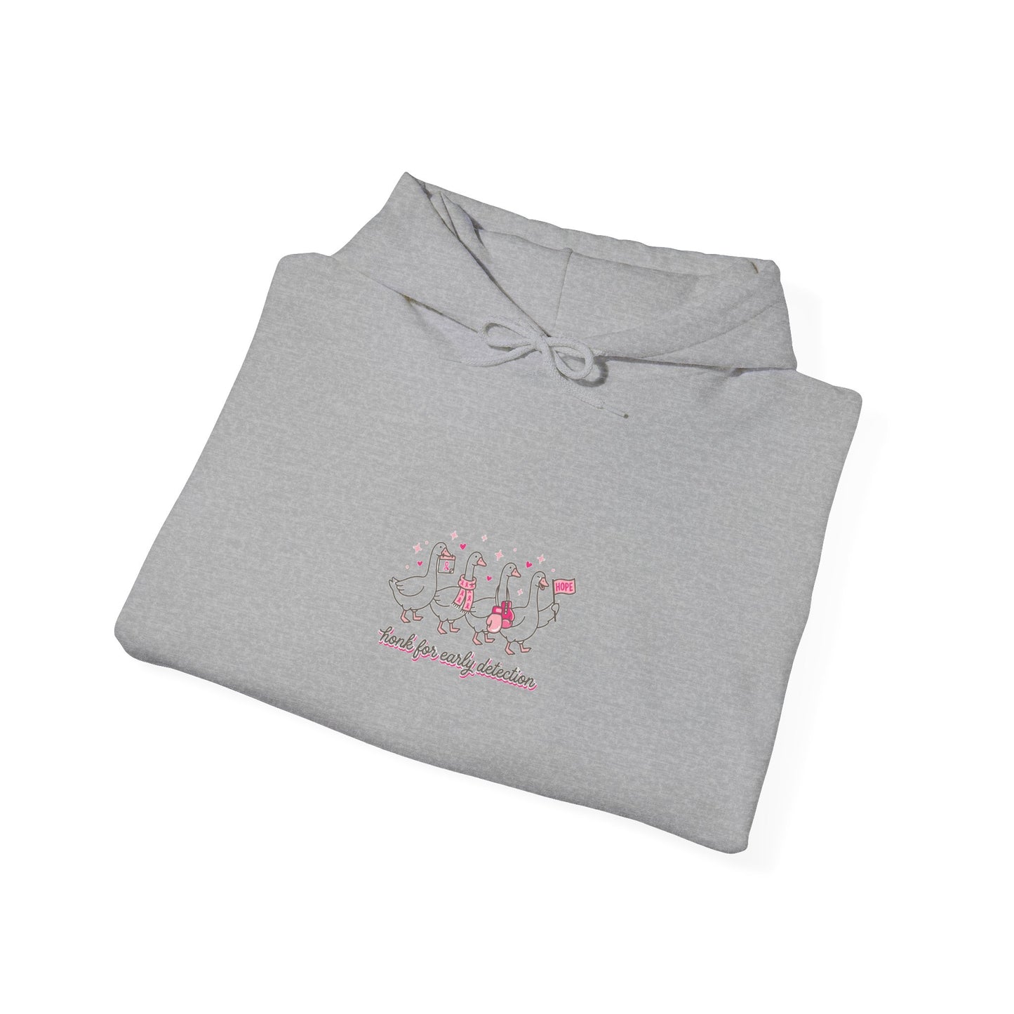 Breast Cancer Ribbon Support Hoodie | Pink Awareness Typography
