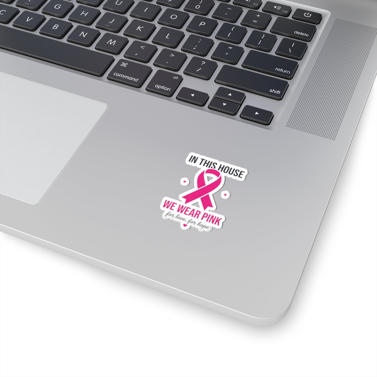 We Wear Pink Ribbon Sticker | Breast Cancer Awareness, Support Decal